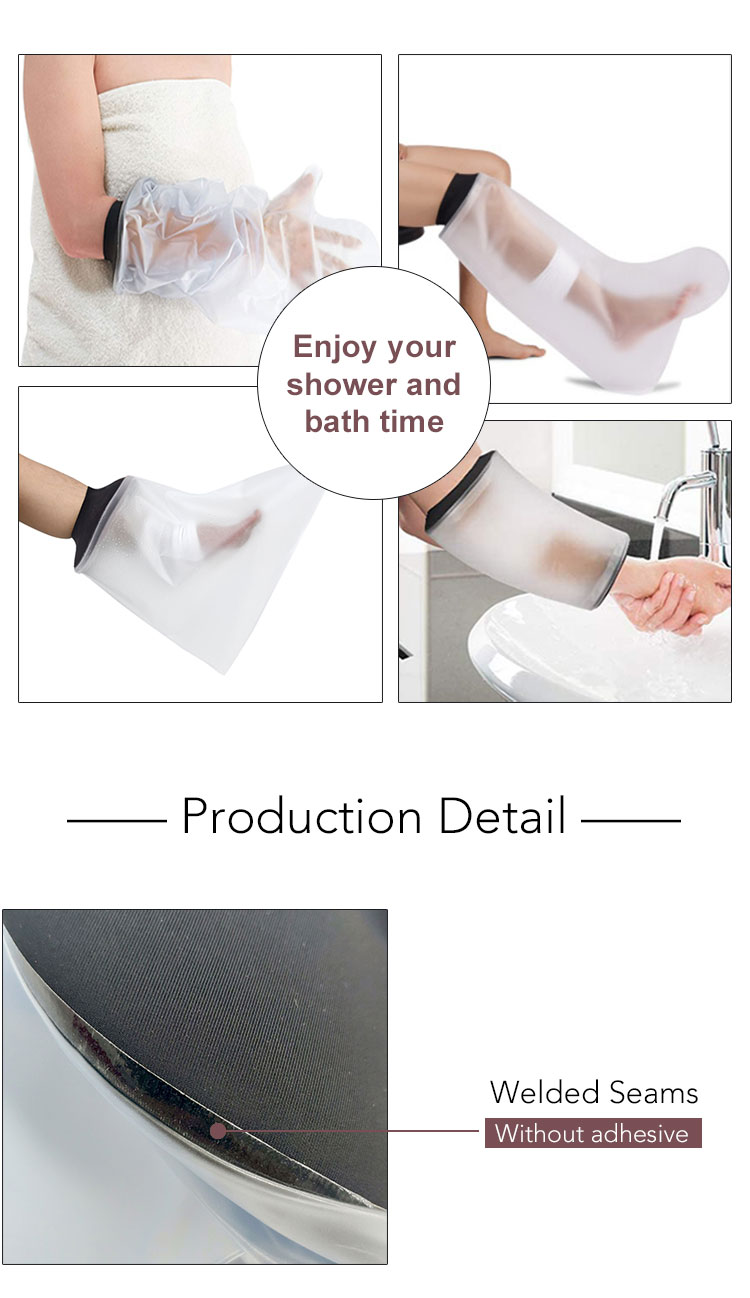 Waterproof shower arm cast cover