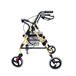 rollator walker with seat and basket